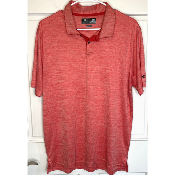 Oakley Hydrolix Men's Polo Shirt Size L Regular Fit Performance Golf Lightweight - Picture 1 of 13